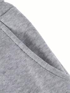 <span class=keywords><strong>Pantaloni</strong></span> da Jogging da <span class=keywords><strong>Donna</strong></span> in Grigio Mélange con Fodera in Pile - <span class=keywords><strong>Pantaloni</strong></span> Casual con Coulisse e Tasche, in Maglia di Poliestere - Product Image 5