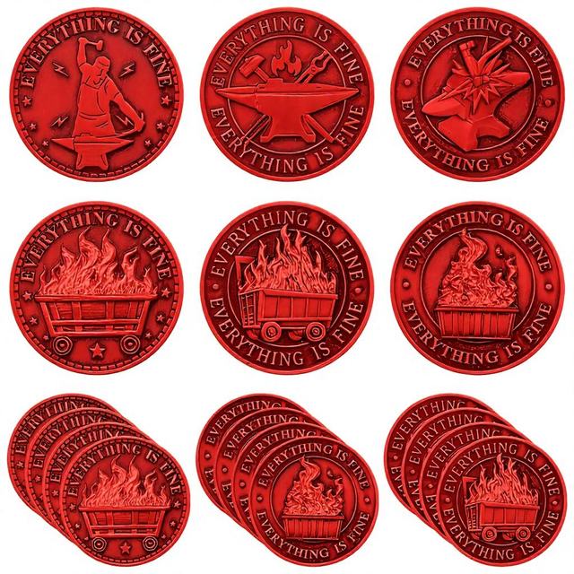 Custom Fashion Commemorative Coin Set: Silver and Gold-Plated Brass with Colored Enamel - Global Collector's Edition