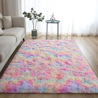 Luxuriöser Maßgefertigter Shaggy-Teppich Moderner Stil Wohnzimmerteppich Flauschiger Bodenteppich Wohnzimmer-Teppich