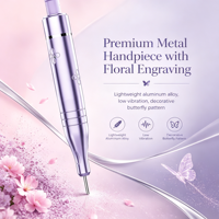 Perceuse à ongles électrique sans fil 16000 tr/min avec batterie rechargeable, lime à ongles en alliage d'aluminium pour salon de manucure professionnel