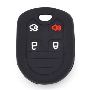 Rubber Silica Auto Accessories For F-ord Keys Case Autos Remote Blanking Fob Protector Silicone Car Key Cover