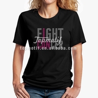 Fourniture d'usine Breast Hope Flight Cancer Crystal Bling Rhinestone Hotfix Transferts de chaleur