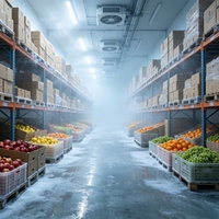 Projet clé en main de grande envergure de stockage frigorifique avec système de réfrigération industrielle pour la transformation alimentaire et la logistique
