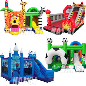 Château rebondissant gonflable de château plein d'entrain en gros de haute qualité avec le château plein d'entrain <span class=keywords><strong>commercial</strong></span> de glissière pour des enfants - Product Image 2