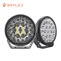 BRTLED Nouvelle Lampe de Travail LED pour Remorque 9 Pouces Haute Luminosité 13500LM 154W Étanche IP68 Certifiée ECE R10 Tout-Terrain 12 Faisceaux ETM