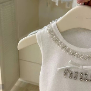 Ensemble de vêtements pour adolescentes, nouveau style, t-shirt sans manches à paillettes et <span class=keywords><strong>jupe</strong></span> en <span class=keywords><strong>jean</strong></span>, 2 pièces - Product Image 3