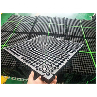 Matériaux de drainage multifonctionnels, panneaux cellulaires perméables aux eaux de pluie, fabriqués à partir de PP vierge à 100 %, style nid d'abeille, 500*500