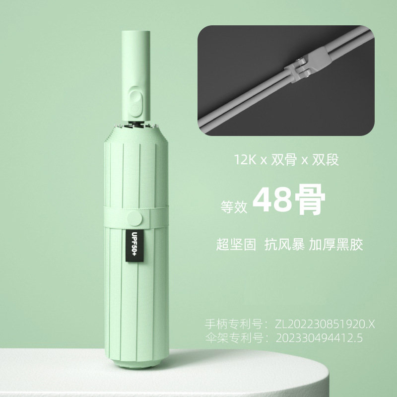 48-rib fully automatic umbrella [Wasabi Green]
