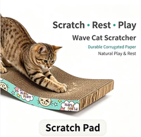 Nouveau produit 2026 en promotion : Grande griffoir ondulé en carton pour chats d'intérieur