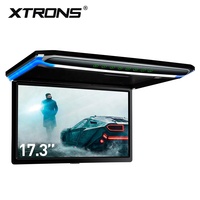 XTRONS17.3 pulgadas FHD ultrafino Digital TFT 16:9 Monitor montado en el techo con altavoces estéreo incorporados y entrada HD