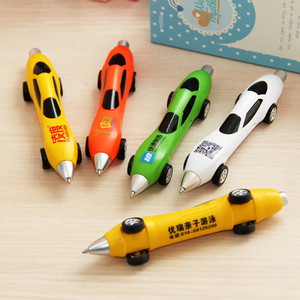 Fancy Gadget Pull Back <strong>Toy</strong> Car With Ball <strong>Pen</strong> Boys Gifts Customized Logo Promotional Ads Plastic Car Ballpoint <strong>Pen</strong>