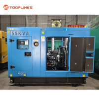 Groupe électrogène silencieux Guangzhou Electric 44 kW/55 kVA SDEC 4ZT3.5-G21, générateur diesel à faible bruit, fréquence 50 Hz, ATS, télécommande