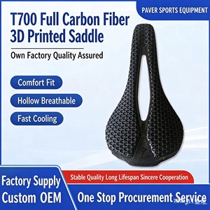 Sillín de Bicicleta de Fibra de Carbono T700 de Alta Calidad, Impreso en 3D, 150g, con Núcleo de Panal Transpirable y Cómodo para Bicicletas de Carretera, <span class=keywords><strong>MTB</strong></span>, Gravel y Ebike - Product Image 1