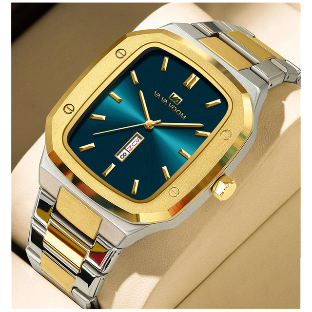 VA VA 2831 Hot Sale Fashion Rectangle  Luxury Men's Watch Business Casual Waterproof Quartz Watch