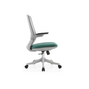 Executive <b>Swivel</b> <b>Desk</b> <b>Chair</b> Modern Luxury Comfortable Padded Green Seat Grey Mesh Back Ergonomic Office <b>Chair</b> Without Headrest - Product Image 3