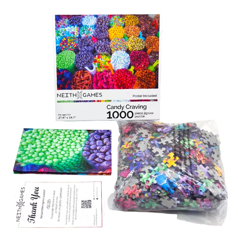 Harga Murah Karton Daur Ulang Jigsaw Puzzle Natal Anak-anak Jigsaw Puzzle 1000 Pieces Dewasa