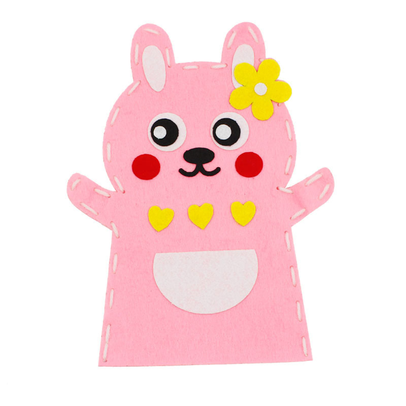 Conejo rosa de bricolaje