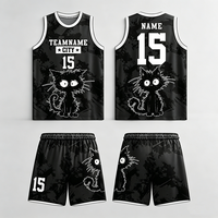 Maillot de basketball personnalisé pour enfants, livraison rapide OEM, sublimation, maille respirante en polyester, séchage rapide, kit uniforme d'équipe personnalisé avec logo