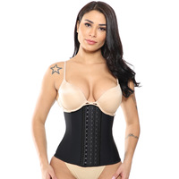 Corset amincissant en latex naturel de qualité 5A avec 9 baleines en acier, gaine sculptante à boutons, gaine de sport, vente en gros d'usine, OEM ODM personnalisé