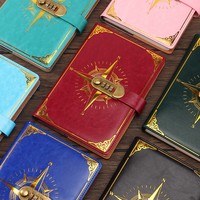 Journal intime papier planificateur personnalisé parfait lié en cuir Journal laitier cahier avec serrure et clé