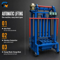 Machine à mouler les briques autoportante QS4-45, machine à fabriquer des blocs de béton, moteur 4,1 kW 220V-440V