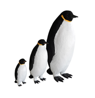 Ornements d'animaux Décoration de scène Pingouin simulé Thème d'hiver Décoration de Noël Pingouin Peluche Jouet Décoration intérieure