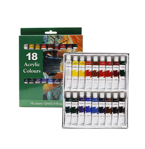 Ensemble de peinture acrylique 24 couleurs pour enfants, débutants et étudiants, pigments de qualité supérieure pour toile/bois - Product Image 2