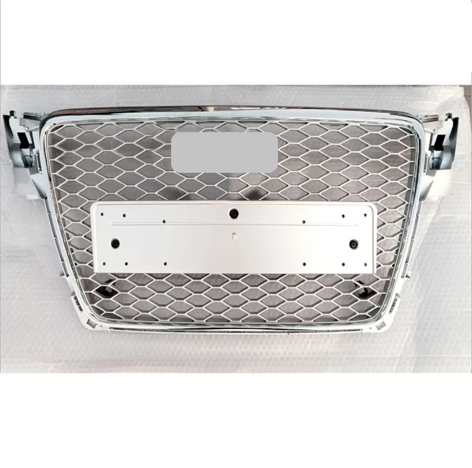 Argenté Calandre RS4 Style Nid D'abeille Grille de Capot Pour Audi A4 B8 2008-2012