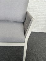 Ensemble de canapés d'extérieur modernes en alliage d'aluminium de luxe-Imperméable et antirouille pour hôtels, villas, cours, halls, patios et arrière-cours