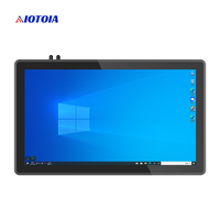 PC Panel Industri Tanpa Kipas 18,5 Inci All In One Komputer Layar Sentuh Kapasitif Sepuluh Titik 2 LAN 4 USB 6 COM Q W18RWH T