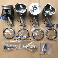 طقم مكبس 1C050-21110 وحلقات 1C020-21050 من ماركة TOPS للديزل، لقطع غيار الحفارات والجرارات V3300 V3300-DI-E