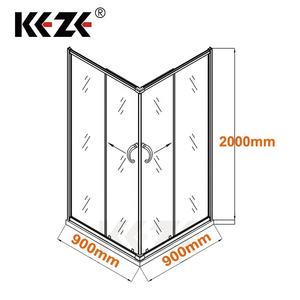 Puerta de Ducha Corredera Enmarcada DreamLine de KEZE Factory, Cabina de Ducha de 42x72 Pulgadas, Color Negro <span class=keywords><strong>Satinado</strong></span> - Product Image 3