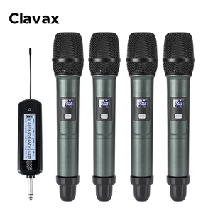 Clavax <span class=keywords><strong>bl740</strong></span> 4 kênh không dây năng động Microphone chất lượng cao UHF Vocal Microphone cho ca hát karaoke hiệu suất sân khấu - Product Image 1