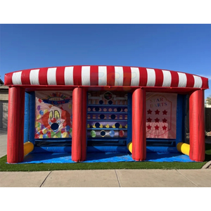 Cabine gonflable de jeux de carnaval de PVC jeux gonflables de paquet de carnaval fléchettes de football frapper l'anneau Ross jeu <span class=keywords><strong>pour</strong></span> des enfants - Product Image 1