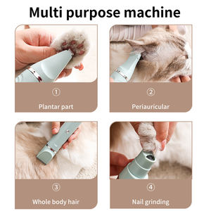 Toptan 4 IN1 düşük gürültü <span class=keywords><strong>Pet</strong></span> elektrikli makas kedi köpek saç kesme makinası tıraş ayak saç küçük <span class=keywords><strong>Pet</strong></span> bakım için tırnak törpü<span class=keywords><strong>s</strong></span>ü kiti - Product Image 2