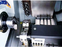 Centre d'usinage CNC Fanuc 220V à double broche de type gang, pour tournage et fraisage, de capacité moyenne