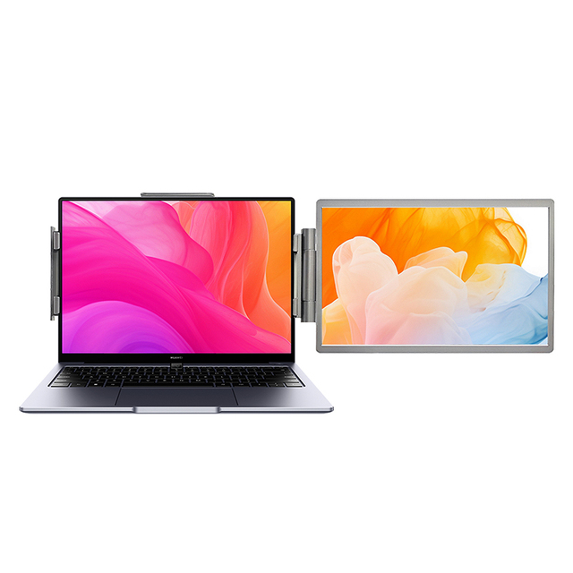 Nice Price 14/15.6 Inch IPS Triple Portable Monitor USB C Dual Screen Laptop Extender for Business Trading Gaming Office