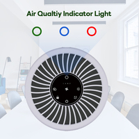 Purificateur d'air UV de table pour la maison avec filtre H13 et capteur de poussière