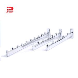 Toko Pakaian 15*30 Mm Tabung Oval 5-9-Bead Miring Tiang Tegak Gantung Display Hook untuk 2 ''<span class=keywords><strong>Slotted</strong></span> Saluran - Product Image 3