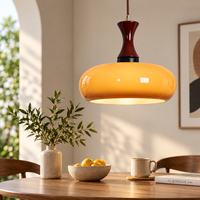 Luminaire suspendu en verre vintage design rétro E27 LED, lampe décorative pour restaurant, salle à manger, hôtel