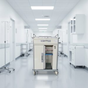 Chariot médical MT-MEDICAL pour clinique dentaire avec tiroirs, roulettes, <span class=keywords><strong>support</strong></span> pour ordinateur portable et <span class=keywords><strong>support</strong></span> pour scanner buccal pour hôpital et bureau - Product Image 1