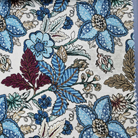 Tissu imprimé floral uni tissé 50S, extensible à l'ammoniaque liquide, pour la confection de robes