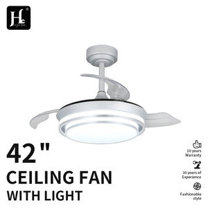 Ventilateur de plafond rétractable sans pales de 42 pouces, invisible, avec lumière, rétractable, avec télécommande, invisible et dissimulé - Product Image 3