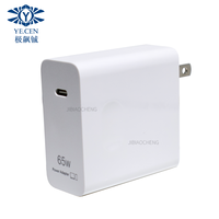 Cargador Rápido USB-C PD de 65W Nuevo de Fábrica, Cable Tipo C con Enchufe US/EU/UK para Adaptador de Corriente de Portátil para MacBook, Dell, Lenovo, Huawei, HP