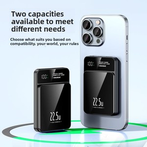 Batería Externa Magnética de 10000mAh, Carga Rápida de 22.5W, Ultra Delgada, Portátil, con Cable e Inalámbrica - Product Image 4