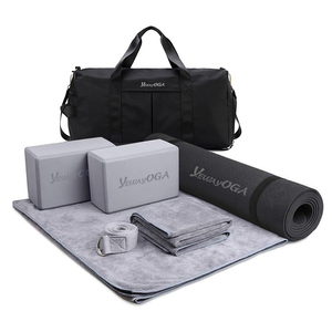 Tappetino da yoga stampato Yeway nature PU pilates 6 In 1 set di tappetini da Yoga Set di tappetini da Yoga ecologici per il fitness