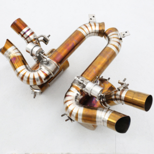 Sistema de Escape Catback de Titanio con Válvula de Diseño Personalizado, Pulido Espejo, Tubos de Escape Premium de 1.2 mm de Grosor para <span class=keywords><strong>Ferrari</strong></span> <span class=keywords><strong>FF</strong></span>/F12 6.2 V12 1 - Product Image 1