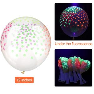Blacklight balon pesta bersinar dalam gelap balon lateks <span class=keywords><strong>Neon</strong></span> perlengkapan pesta ulang tahun balon <span class=keywords><strong>Neon</strong></span> UV - Product Image 3