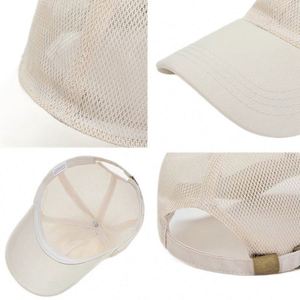 Wholesale Outdoor Custom Logo 6 Panel Plain Color Unstructured Mesh Running Fishing Sports Trucker Baseball Caps - Product Image 5