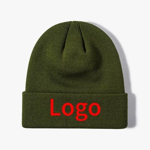 Vente en gros Bonnet d'hiver unisexe personnalisé Bonnet à tricoter en acrylique jacquard chaud pour le ski Bonnets à revers - Product Image 6